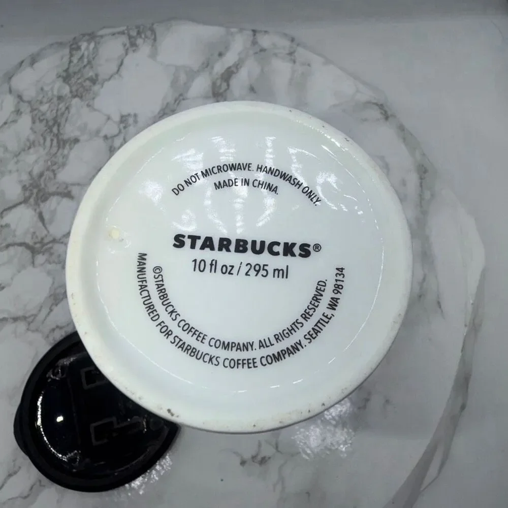 STARBUCKS Ceramic 10 oz Grande Size Travel Mug